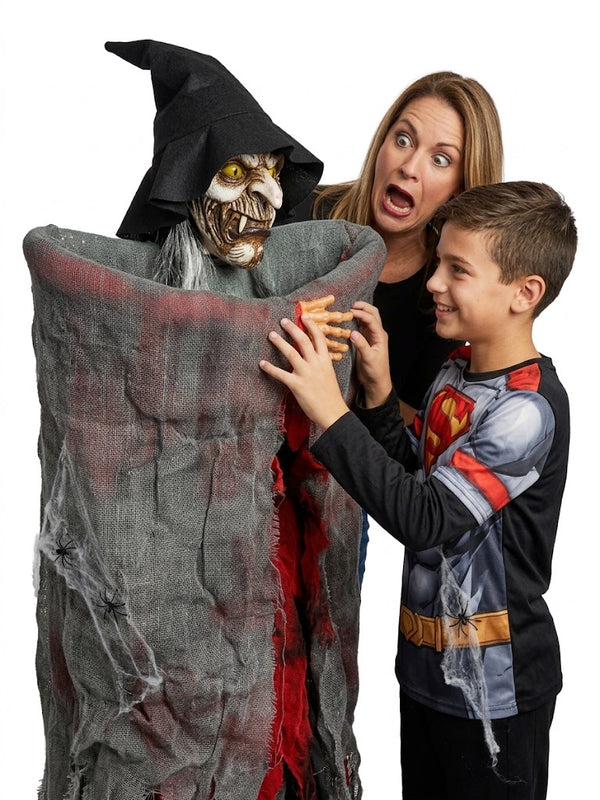 Halloween - Large Hanging Witch With Broom