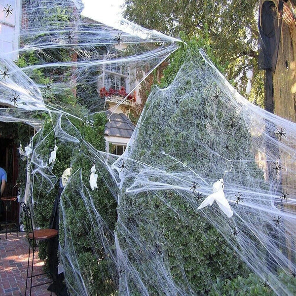 Halloween - White Spider Web Netting