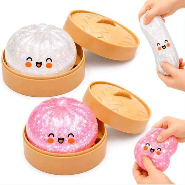 Anime Figure - Litter Dumpling Squishy Sensory Toy - 6 Colorful Styles For Stress Relief