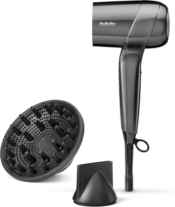 Babyliss Hair Dryer Shine D6200DSDE Performance - Powerful & Compact 1600W - Titanium