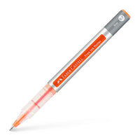 Faber-Castell Free Ink Rollerball Pen 0.7 mm, Orange Ink, Box of 12