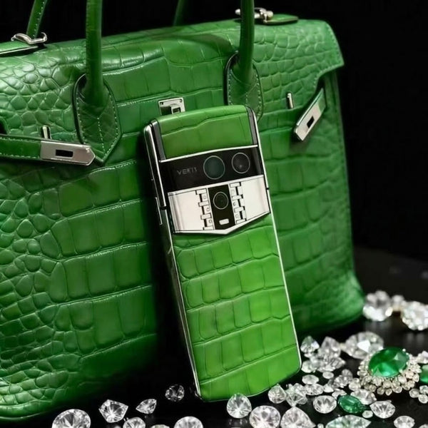 Vertu - Agent Q Silver Advanced Set - Bamboo Green,1TB