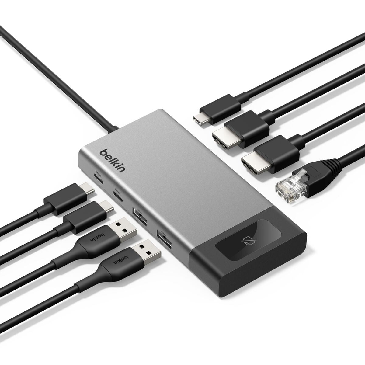 Belkin Connect 8-Port Dual Display USB-C Hub - Laptop Docking Station
