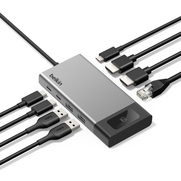 Belkin Connect 8-Port Dual Display USB-C Hub - Laptop Docking Station