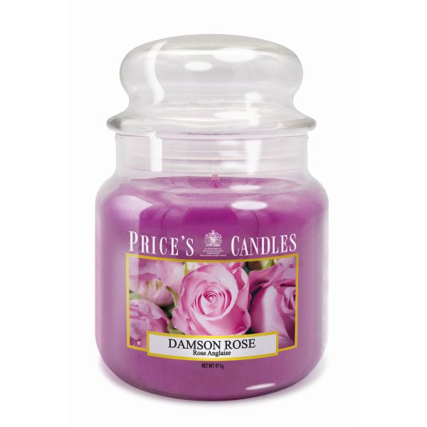 Prices M Scented Candle Jar 411G Burntime 90H Damson Rose