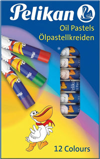 Pelikan Oil Pastels Pack of 12 - Kids Art and Drawing Set