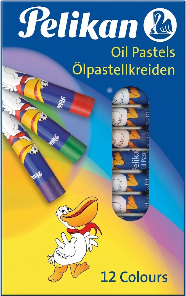 Pelikan Oil Pastels Pack of 12 - Kids Art and Drawing Set