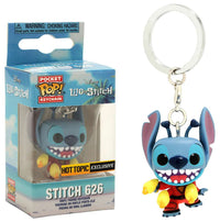 Funko Pocket Pop Disney Stitch 626 with Blaster Keychain, Lilo and Stitch
