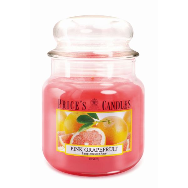 Prices M Scented Candle Jar 411G Burntime 90H Pink Grapefruit