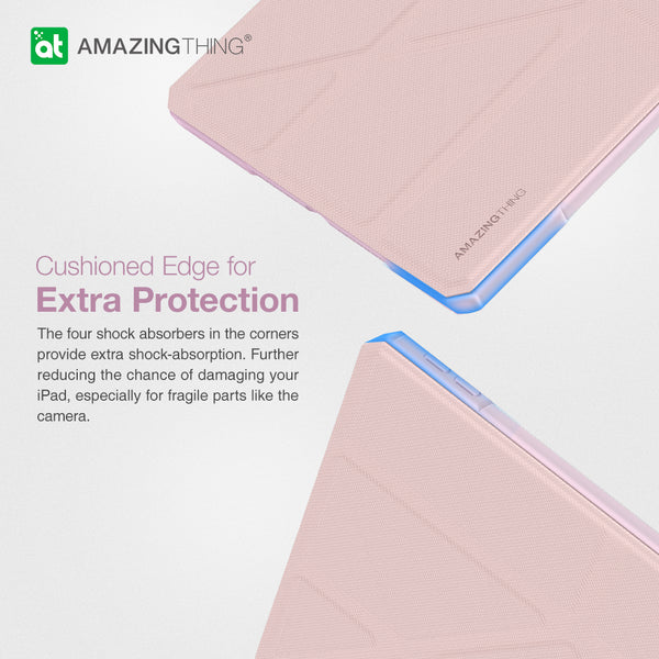 AT TITAN PRO MIL-DROP PROOF CASE FOR IPAD 10.2 2021 - PINK