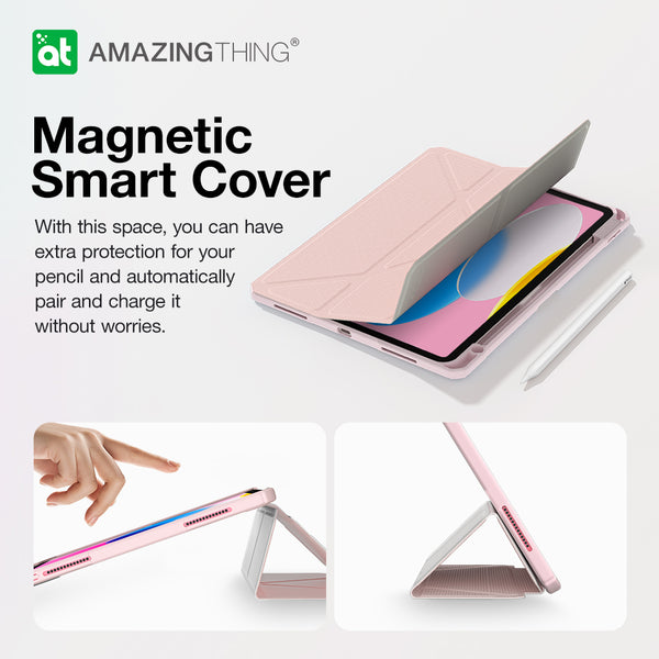 AT TITAN PRO FOLIO CASE FOR IPAD 10.9 2022 - PINK
