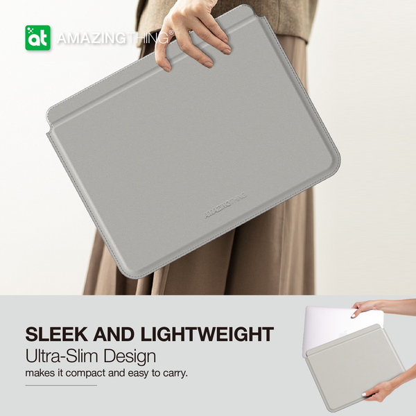 Amazingthing Matte Pro Mag Laptop Sleeve Grey - 18 Degree Stand Case