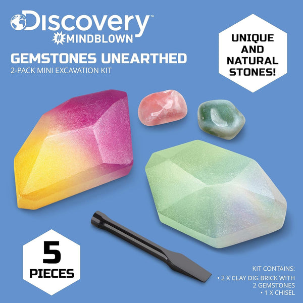 Discovery Toy Excavation Kit Mini Gemstone 2Pc
