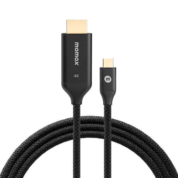 MOMAX ELITE LINK 4K USB-C TO HDMI 2M CABLE - BLACK