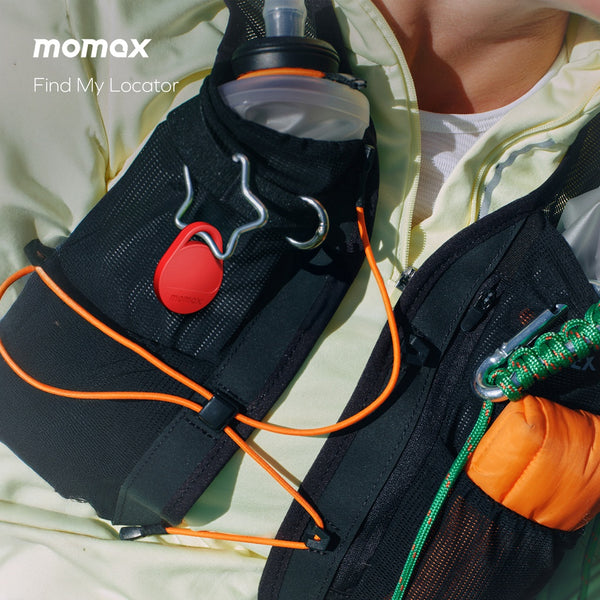MOMAX PINPOP² LITE FIND MY TRACKER COMPATIBLE WITH APPLE FIND MY & ANDROID FIND MY DEVICES - GREY