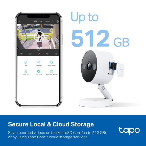 Tapo - Tapo C120 / Indoor/Outdoor Home Security Wi-Fi Camera