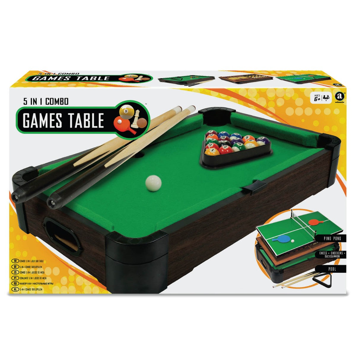 Ambassador 20” (50cm) Triple-Play Tabletop Pool