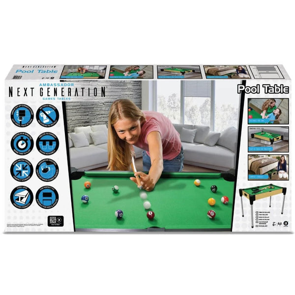 Ambassador 36" (92cm) Pool Table - Tabletop Billiards Game Set