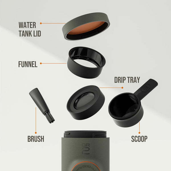 Wacaco - Minipresso Gr2 - Ground Coffee -Grey Olive