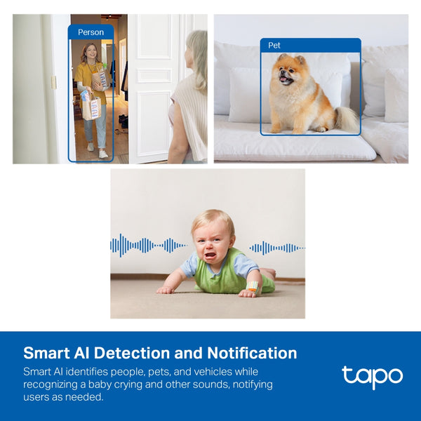 Tapo - Tapo C125 Ai Home Security Wi-Fi Camera
