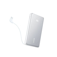 باور بانك أنكر زولو 10000 مللي أمبير، 22.5 واط، أبيض - مع كابل USB-C مدمج
