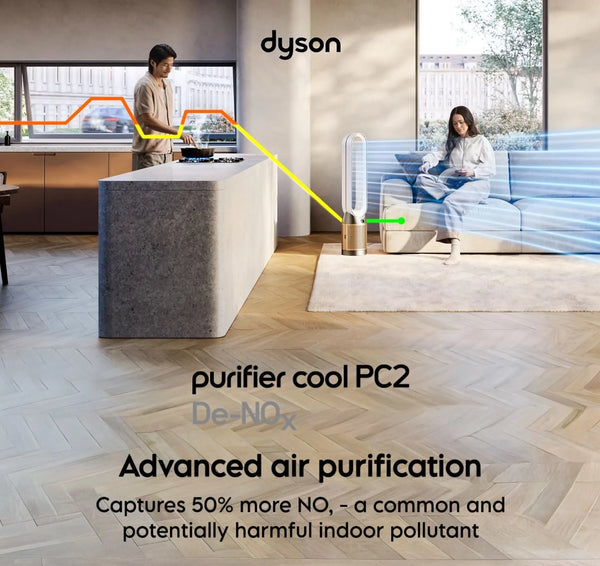 Dyson Air Purifier Cool TP12 Purifying Fan - Nickel and Gold - Hk