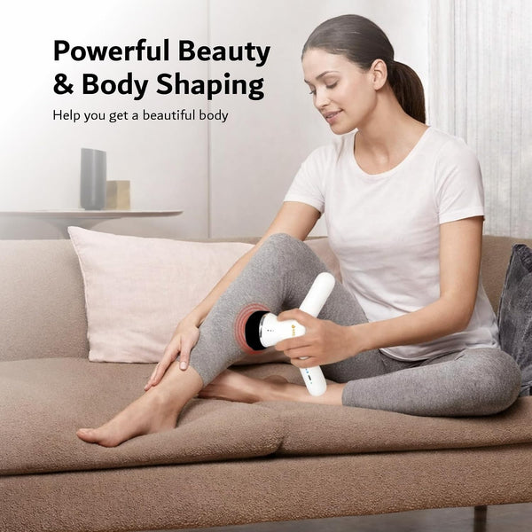 uSlim 2in1 Gun Massager and Cellulite Remover - White