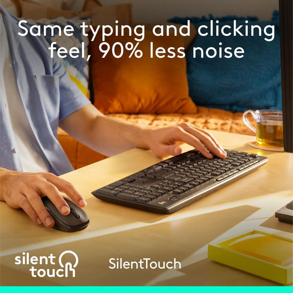 Logitech MK295 Silent Wireless Keyboard and Mouse - NEW Arrival