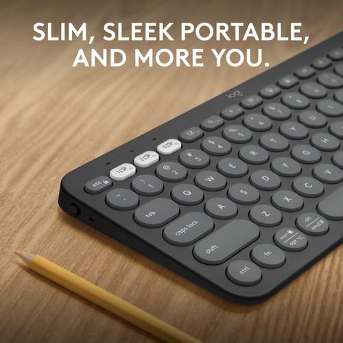 Logitech K380s Pebble Keys 2 Slim Bluetooth Keyboard – Graphite - NEW ARRIVAL