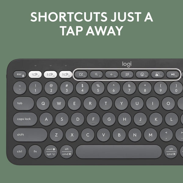 Logitech K380s Pebble Keys 2 Slim Bluetooth Keyboard – Graphite - NEW ARRIVAL