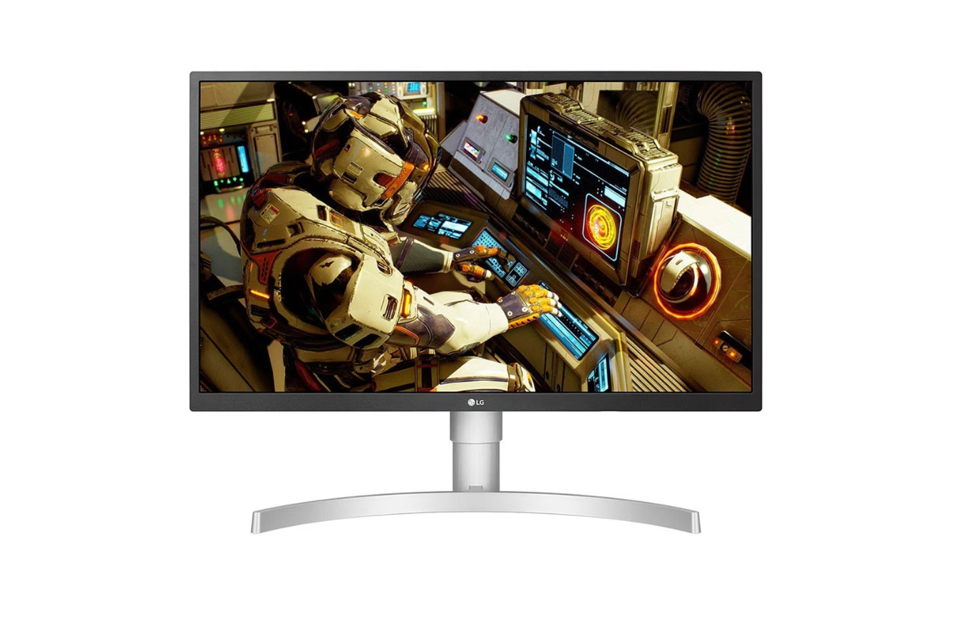 LG Monitor 27UP550N-W 27In IPS 4K HDR Adjustable Stand