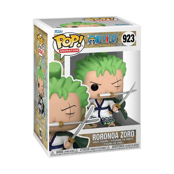 Funko Pop Animation One Piece Roronoa Zoro #923 Vinyl Figure, 4.75 in