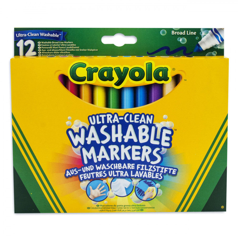 Crayola 12 Washable Markers Broadline