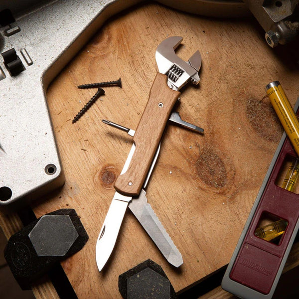 Kikkerland Wooden Wrench Multi-tool