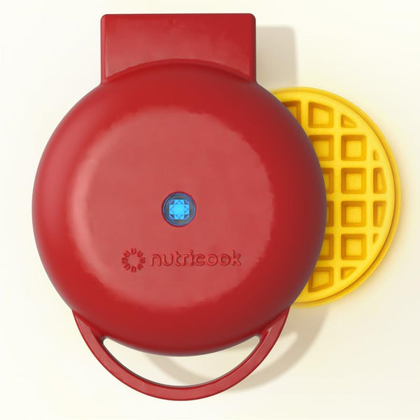 Nutricook Mini Waffle Maker - Red Nc-Wm100R