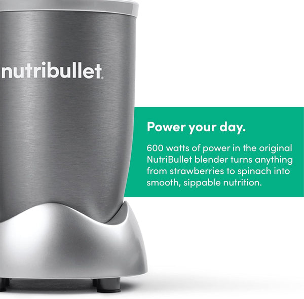Nutribullet Blender 600 Series 6-Pc Grey Nbr-0612