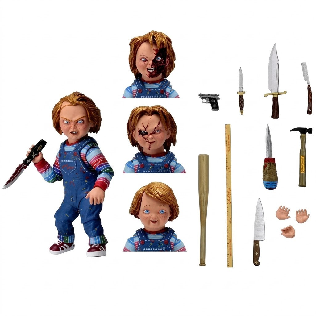 Neca - Horror Chucky 8" Ultimate Actionfigur Good Guys He Want You For a Friend