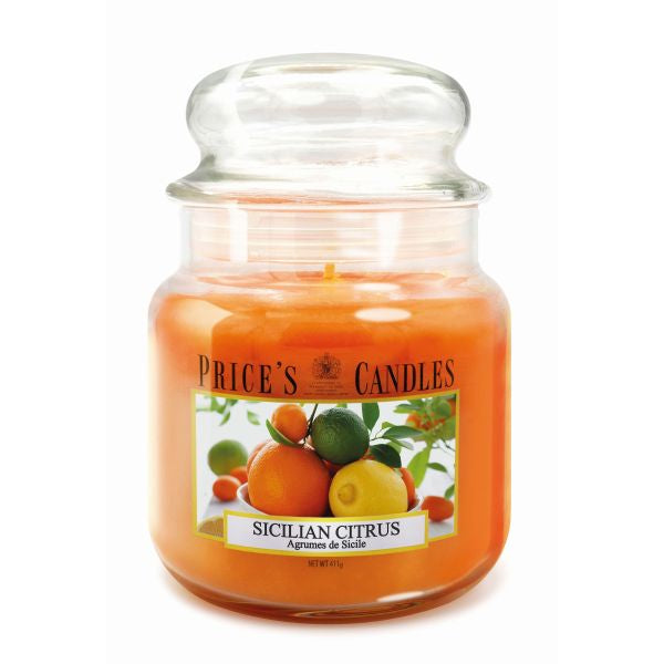 Prices M Scented Candle Jar 411G Burntime 90H Sicilian Citrus