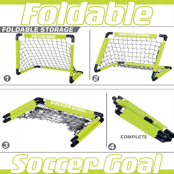 Aojie Sport - Foldable Soccer Goal Set (W/ 5.5 " Ball)