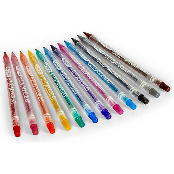Crayola Silly Scents Erasable Twistables Pack of 12 - Scented Set