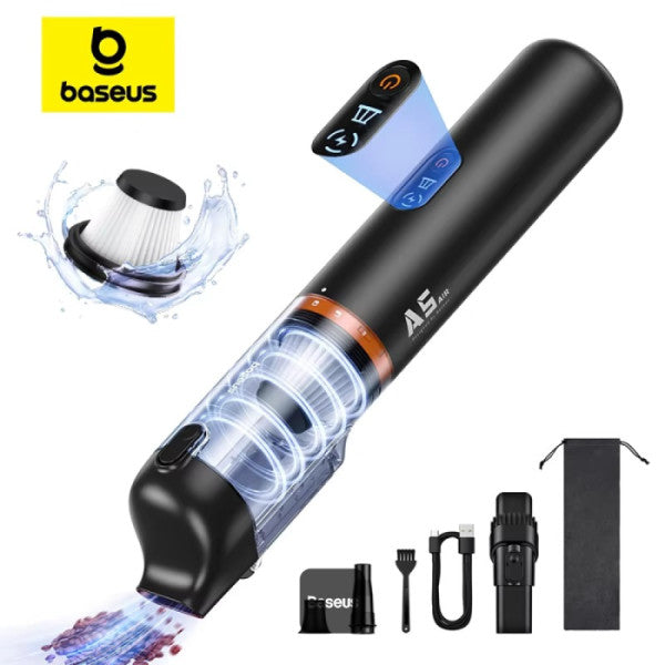 Baseus - Baseus A5 Car Vacuum Cleaner(16000Pa)Cluster Black