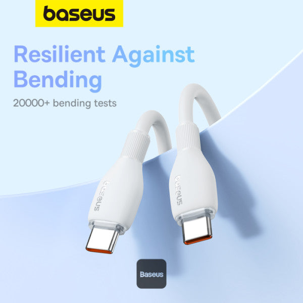 Baseus Pudding Series Fast Charging Cable Type-C To Type- C 100W 2M Stellar White