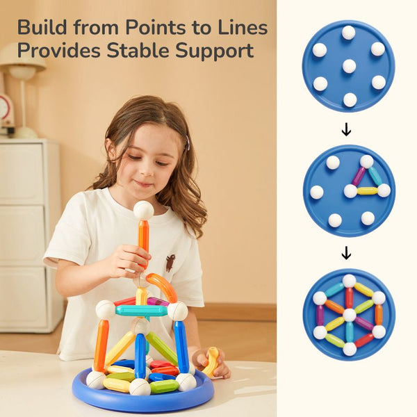 Mideer - Rainbow Magnetic Sticks-100Pcs