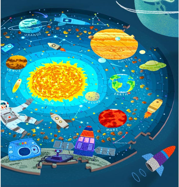 Mideer - 150P Round Puzzle -Wandering Through The Space