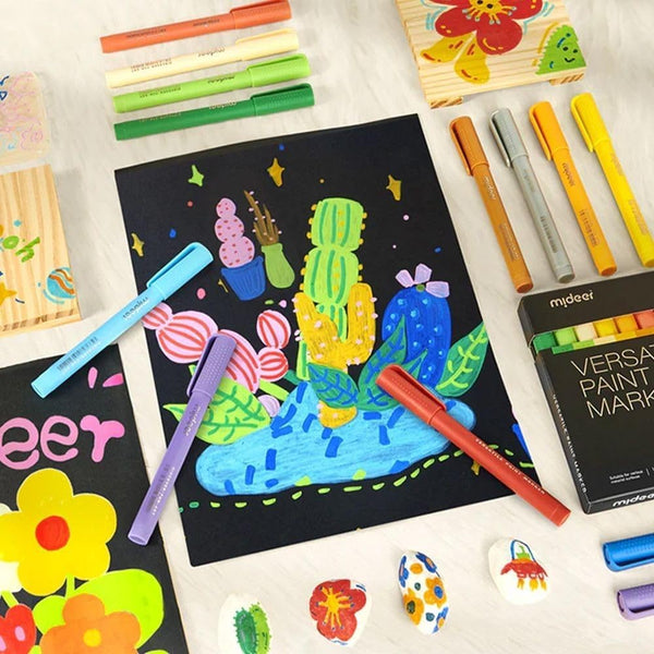 كراسة رسم ميدياير ورق أسود - دفتر اسكتش للأقلام الهلامية