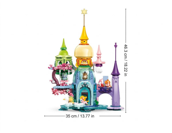 Sluban - Girls Dream-Unicorn Rainbow Castle 901 Pcs