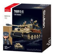 Sluban - Modelbricks Tiger Tank Scale 1/35 941 Pcs