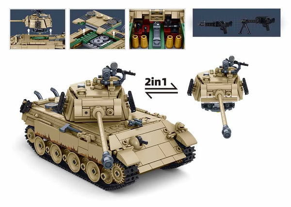 Sluban - Modelbricks Panther G Tank Scale 1/35 873 Pcs