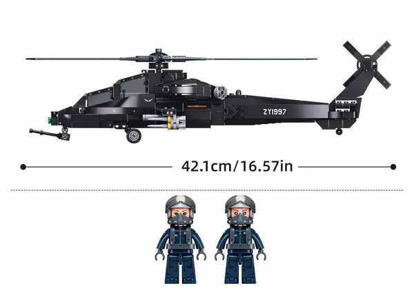 Sluban - Army WZ-10S Attack Helicopter 1/45 419Pcs