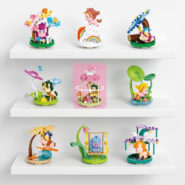 Sluban - Pop-Unicorn-9 Types (9 Boxes In 1 Display Box)